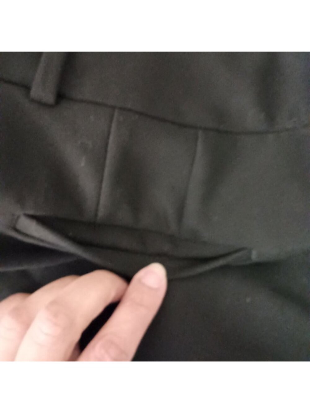 Ann Taylor LOFT Curvy High Waist Wide Leg Trouser Pants Black Women Size 6 - Picture 7 of 7